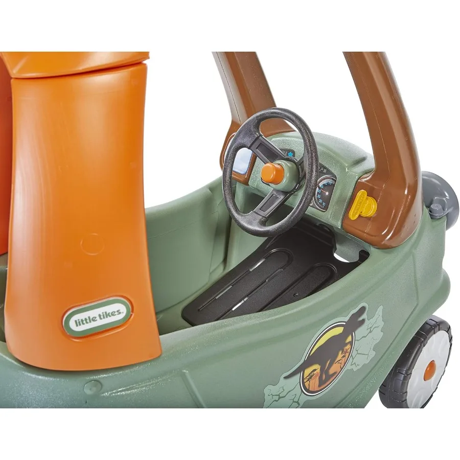 T-Rex Cozy Coupe by Dinosaur Ride-On Car for Kids, Multicolor Large