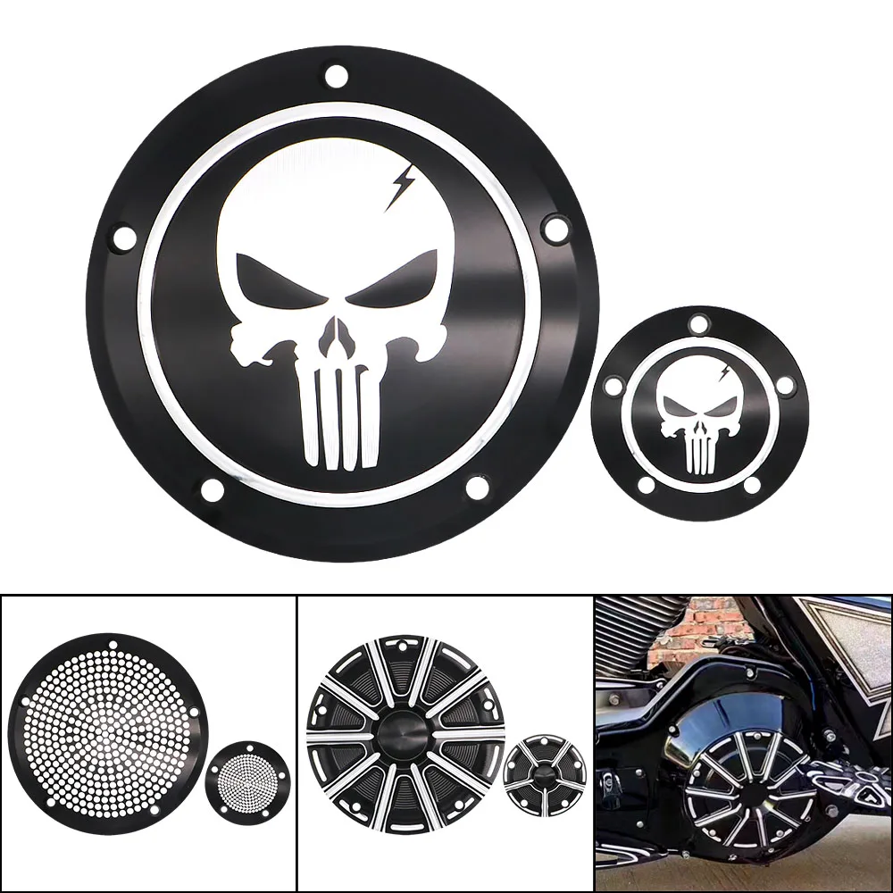 Motorrad Teile Derby Timer Kupplung Timing Abdeckungen Für Harley Touring Street Glide Road King Dyna FXDC Softail Heritage Fat boy