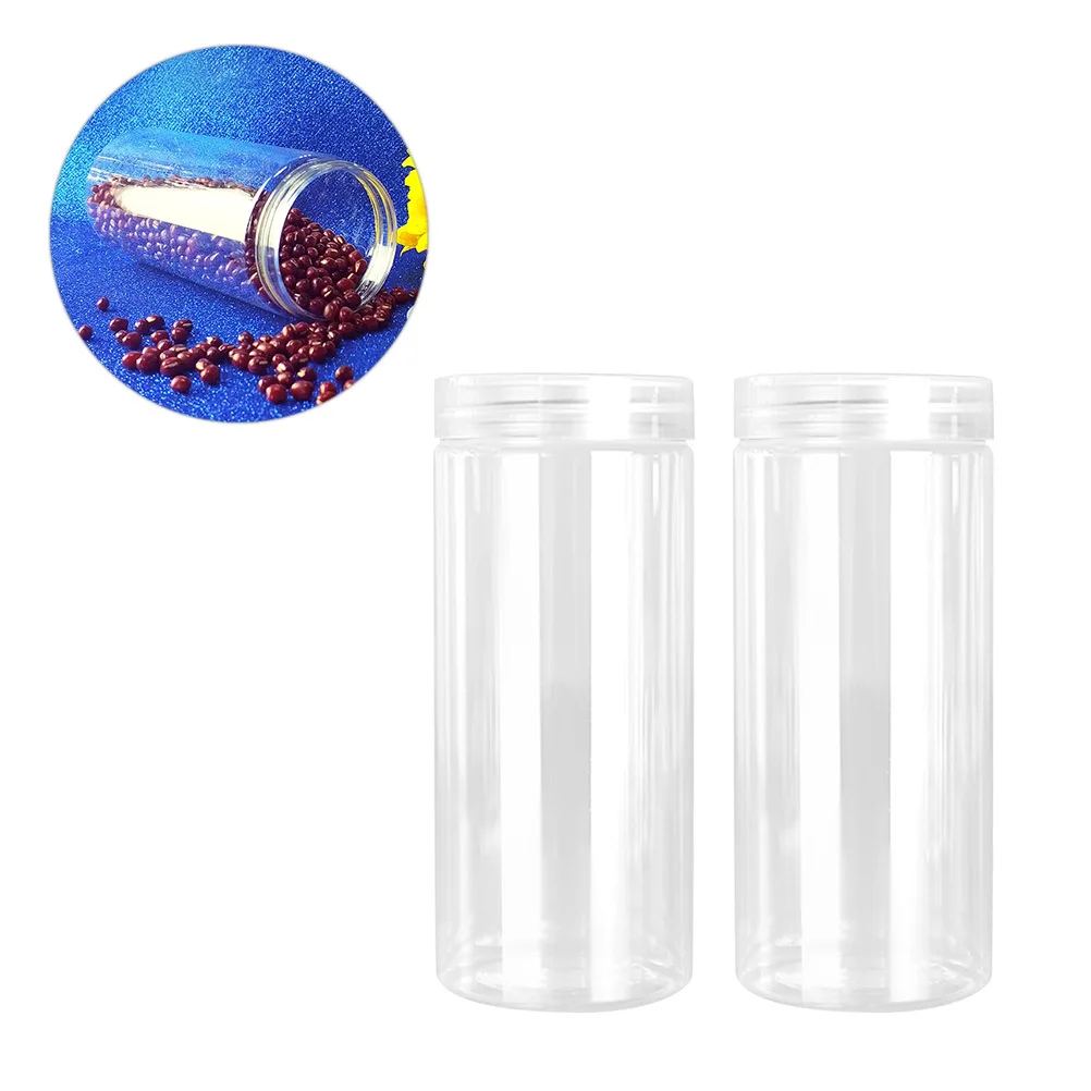 

10pcs 330Ml Transparent Plastic Bottles Leakproof Jars Durable Storage Containers Round Shape Empty Dispensing Bottles
