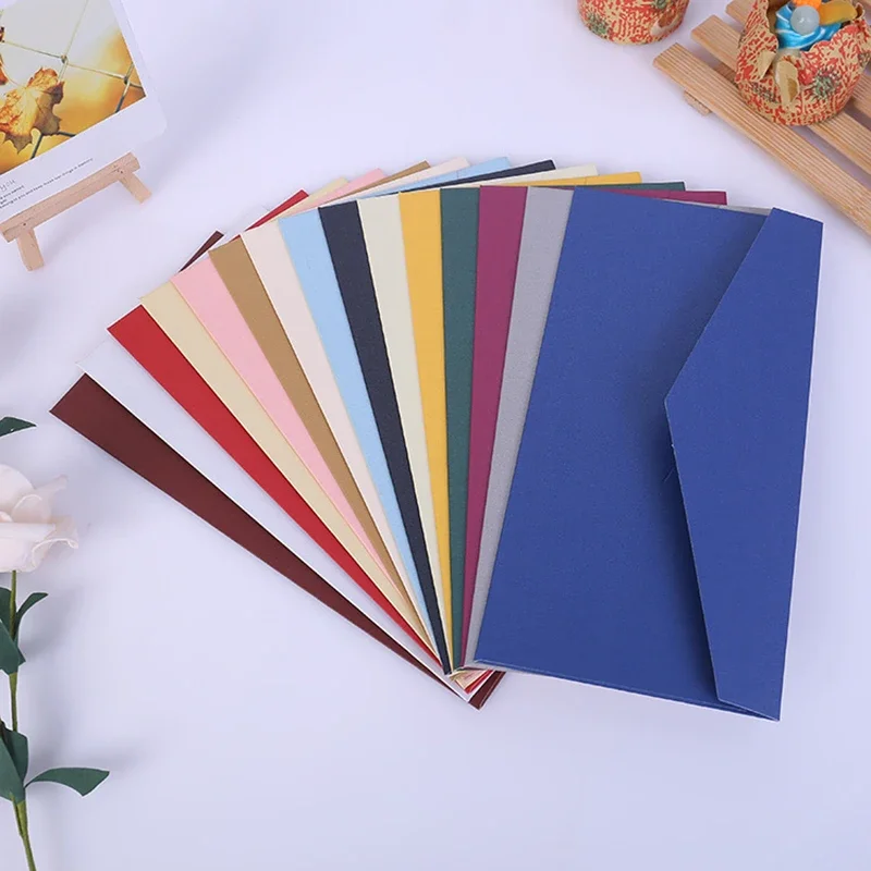 50pcs/lot Colorful Pearlescent Paper Envelopes 23x16cm 16x11cm 22x11cm 16x9cm for Wedding Invitations Busines Packing Card Gifts