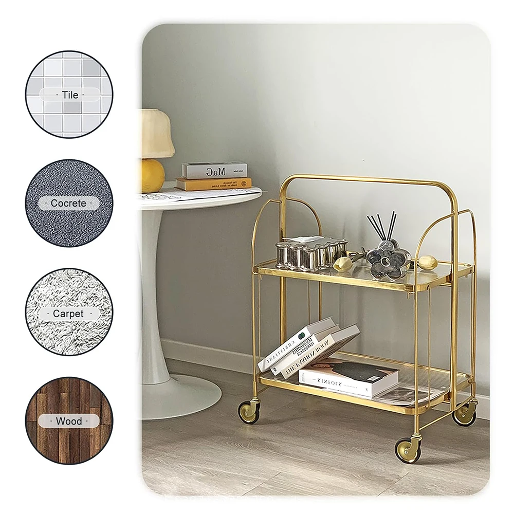 Imagem -05 - Rodízios de Caules Giratórios com Freio Rodízios Trolley 8x15 Rosca Leve Capacidade Total 160lbs Hotel e Restaurante