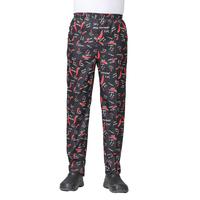 Chef Trousers Comfortable Unisex Chef Pants with Elastic Waist Breathable Fabric for Restaurant Service Secure for Cooks