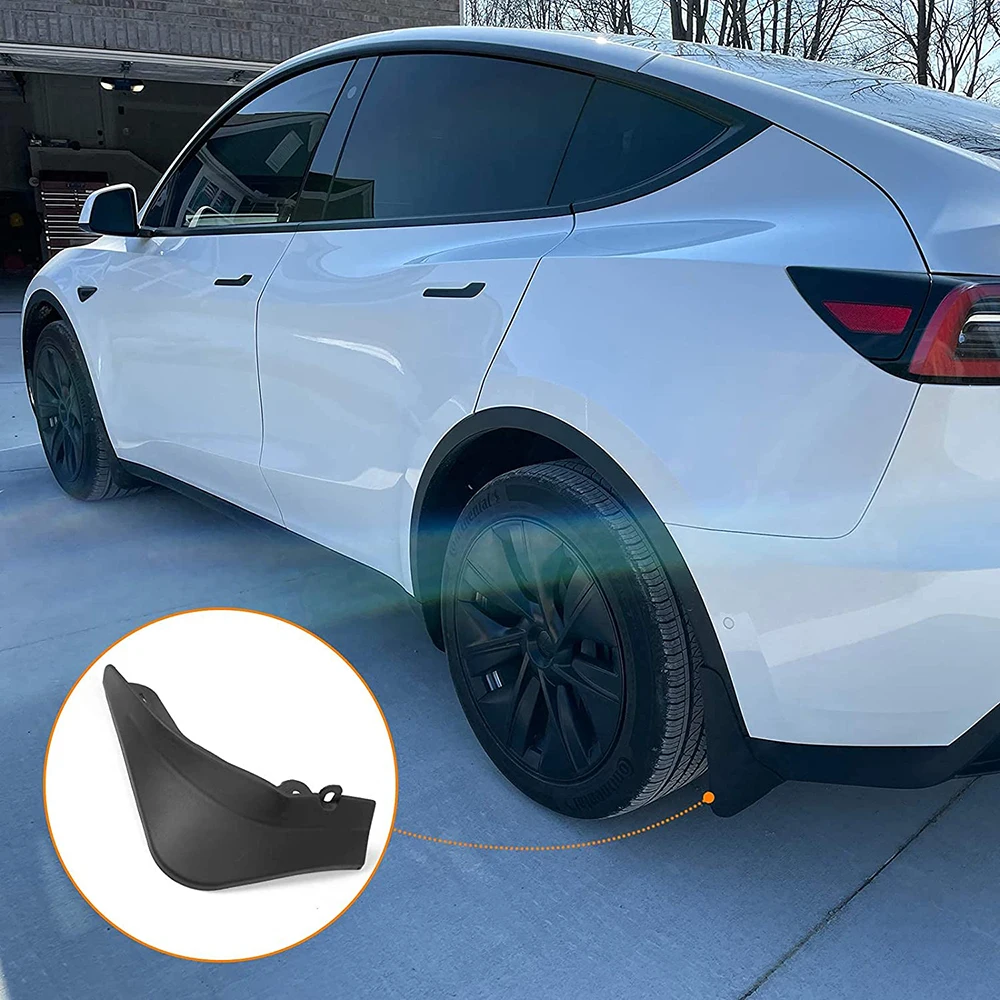 Mud Flaps for Tesla Model Y 2024 2023 - 2020 Splash Guards Matte Fender No Drilling Required Accessories Fit Model Y 5 Seater