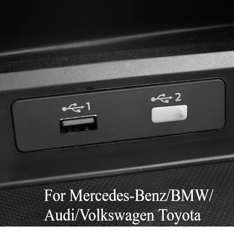 Rear Charging Port Type-C Protective For Mercedes-Benz/BMW/Audi/Volkswagen Toyota Cover Dust Plug Body Kits Accessories