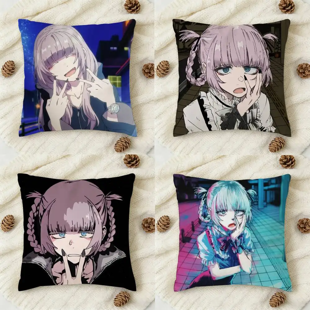 

Anime Call of The Night Double-sided Printed Square Decorative Cushion Cover for Sofa Living Room Home Decor