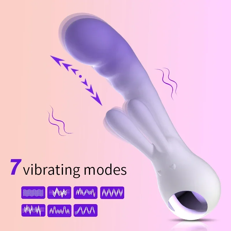 Powerful Rabbit Vibrator for Women G Spot Clitoris Stimulator Vaginal Massage Dildo Female Masturbator Sex Toys for Adults 18+