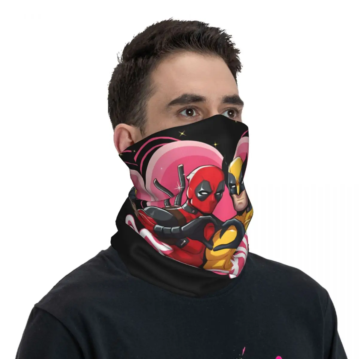 Beliebte Filme Deadpool & Vielfraß Bandana Hals Gamasche gedruckt Motorrad Club Gesichts maske multifunktion ale Kopf bedeckung Radfahren