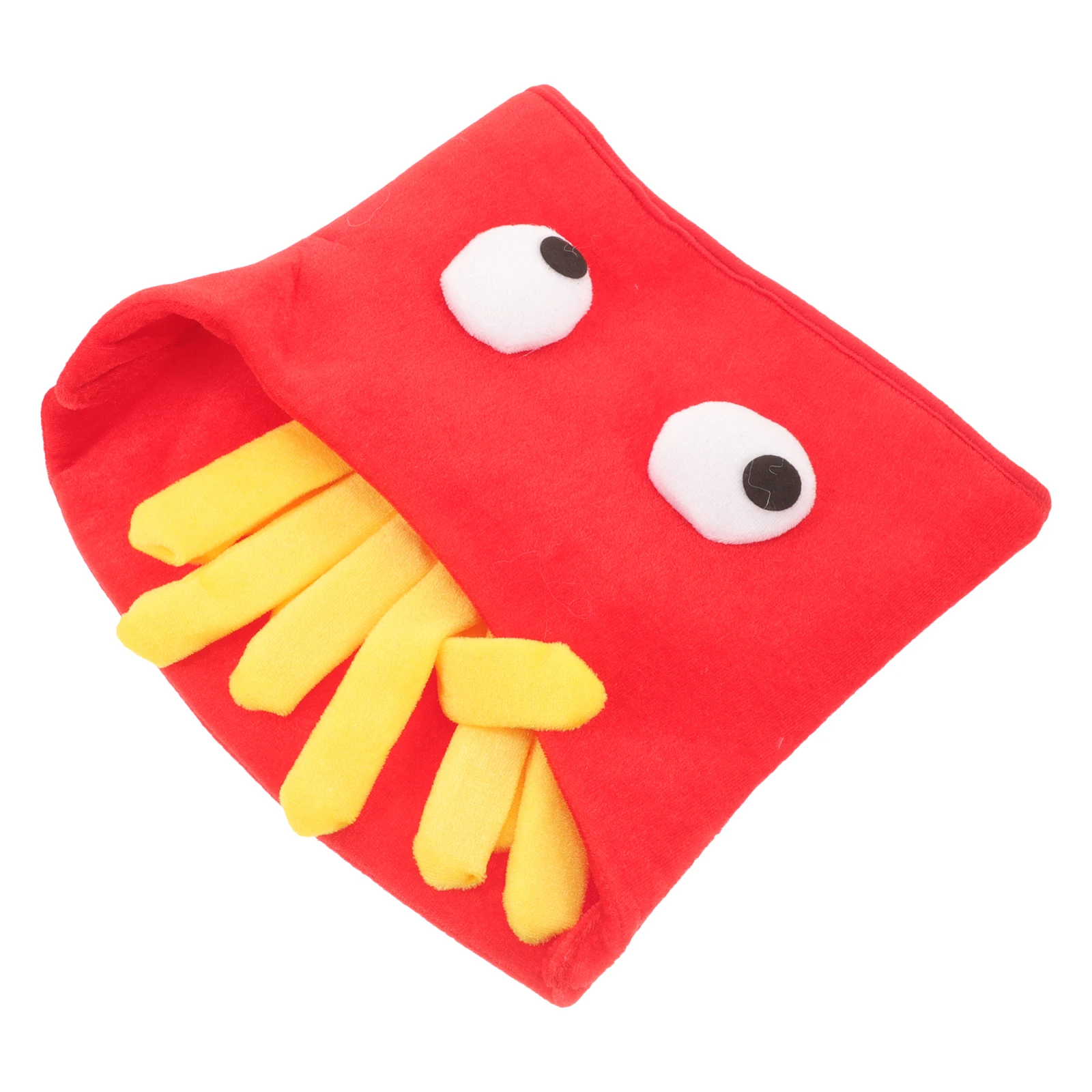 

French Fries Party Hat Headgear Halloween Costume Silly Adult Toddler Kids Photo Prop Stylish Design Comfortable Fabric Decor