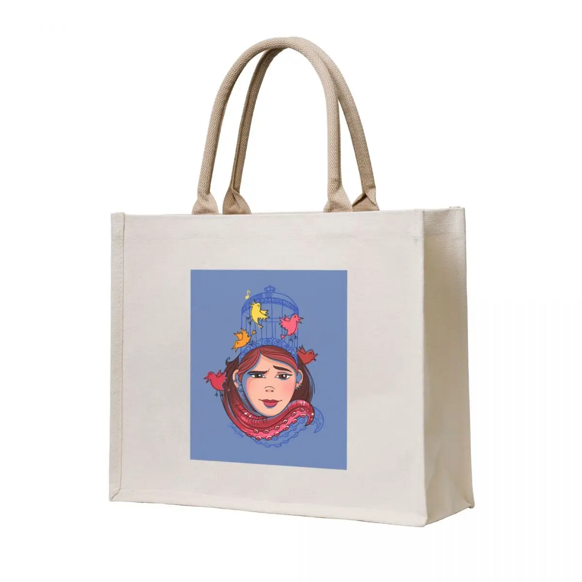 

Birds in the head Tote Bag Beach bag shopper bag woman Women's shopper