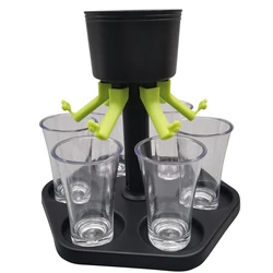 6 Shot Wine Drink Pourer Multifunctional Wine Dispenser Beer Water Dispenser Beer Pourer for Christmas Festival Celebration