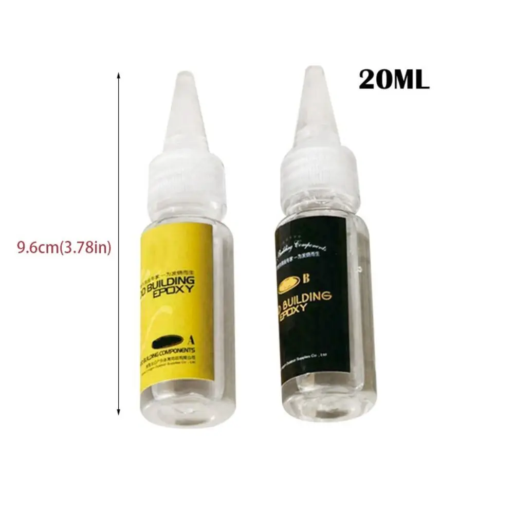 2 قطعة جديد الايبوكسي الراتنج الصيد رود الغراء الصيد قضبان اكسسوارات الصيد معالجة أدوات إصلاح AB الغراء DIY بها بنفسك الغراء الشفاف #6