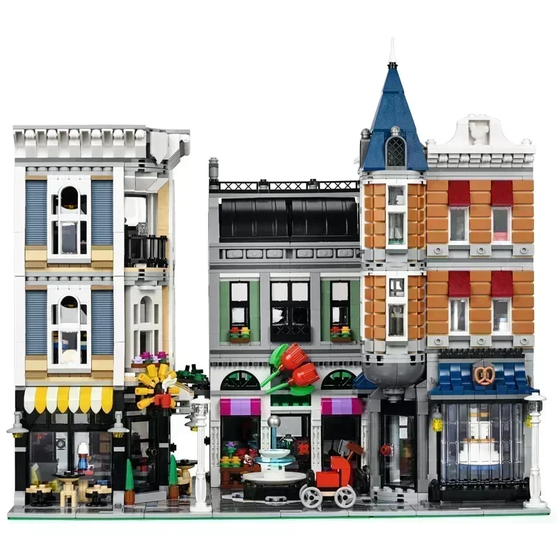 4016PCS City Center Assembly Square Building Blocks Bricks Birthday Christmas Girls Toys Compatible With 10255 15019