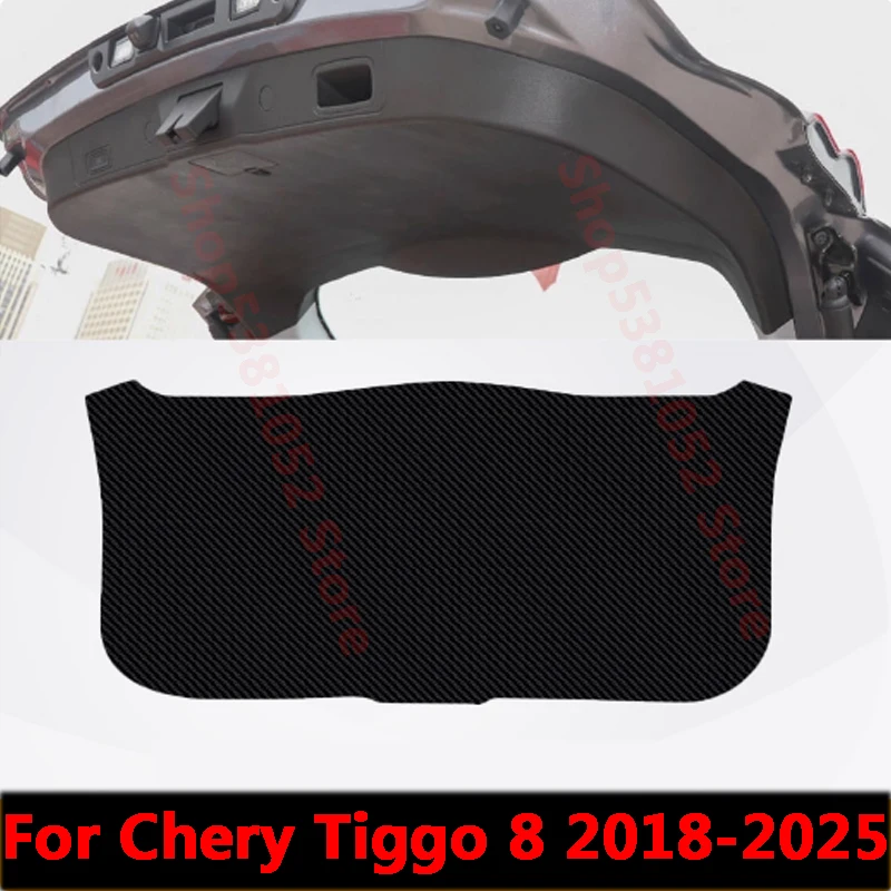 

For Chery Tiggo 8 2018-2025 Car Trunk Tailgate Protection Pad Trunk PU Leather Anti-dirty Decorative Pad Accessories