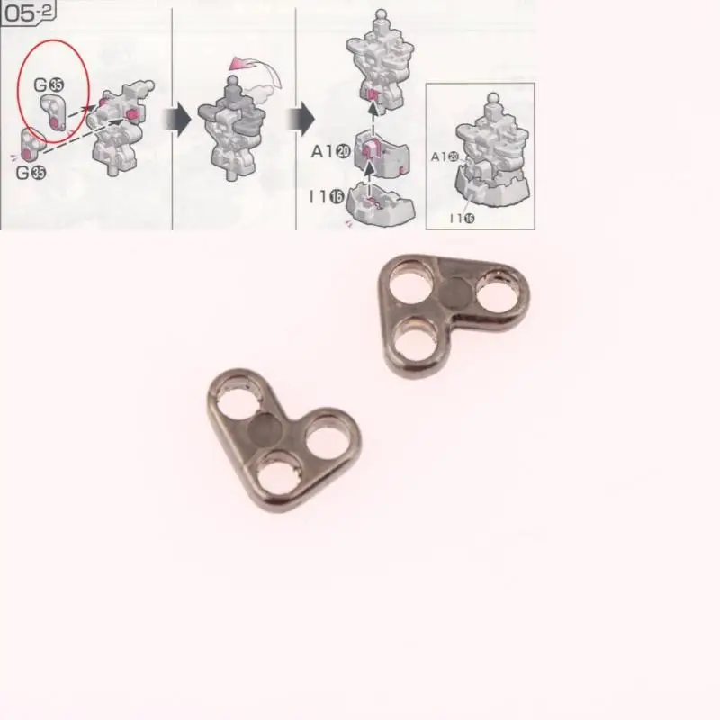 2PCS Hobby Toys DIY Accessories Metal Replace Parts For RG 1/144 RX-0 Banshee  Full Armor Model G35