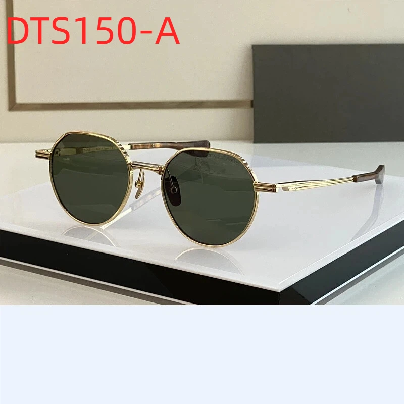 

New DT VERS-EVO VERS-ONE DTS150-A Casual Trendy Luxury Womens Sunglasses Polarized Business Vintage Men's Sun Glasses With Box