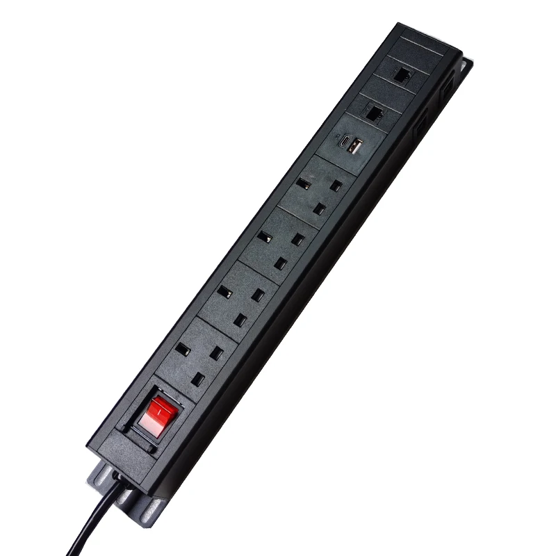 Can Be Connected in Series Power Distribution Unit Customized Socket Two Cat6 USB A+C