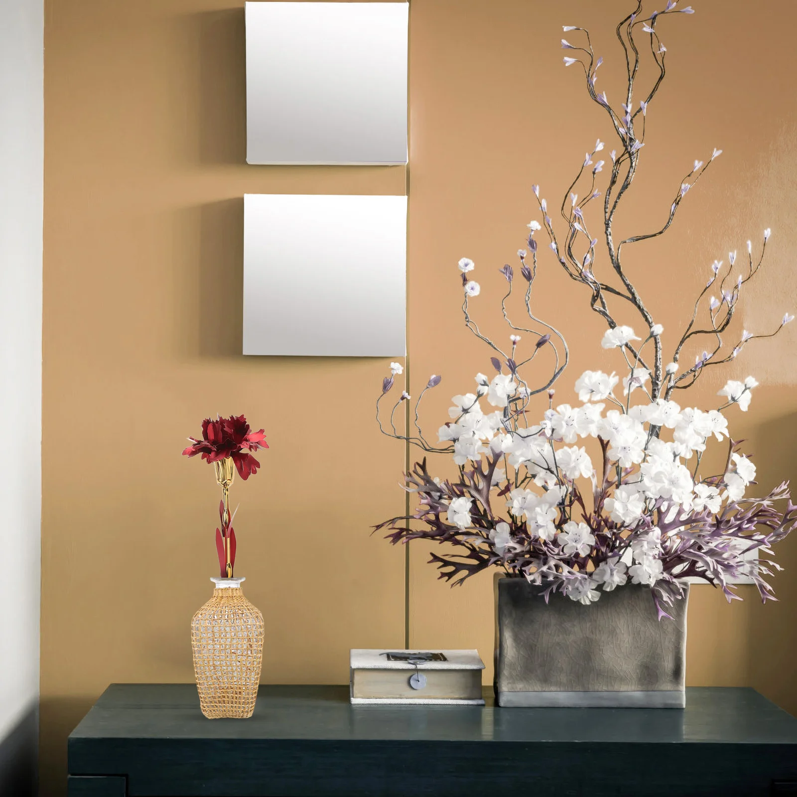 

24K Gold Foil Flower Handcrafted Gift Box Eternal Love Mothers Day Thanksgiving Birthday Gifts Carnation Flower