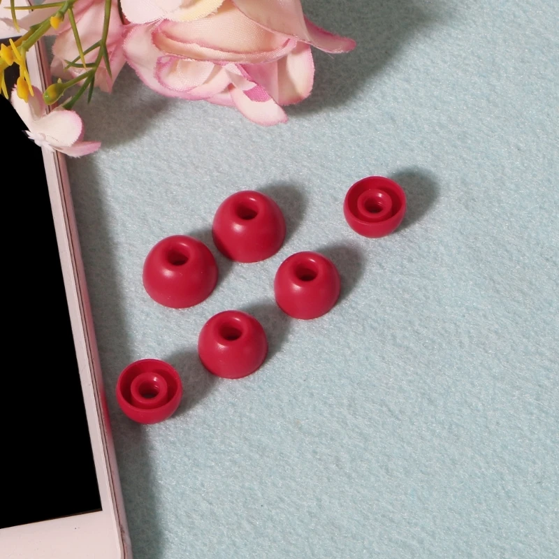 1 مجموعة سيليكون الأذن تلميح الأذن التوصيل سماعات غطاء استبدال مكافحة زلة لينة سماعات كم حماية ل-يدق استوديو براعم