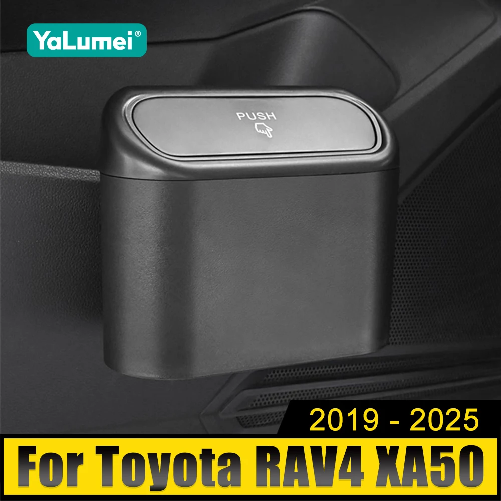 

For Toyota RAV4 XA50 2019 2020 2021 2022 2023 2024 2025 Universal Portable Car Circular Trash Can Garbage Pocket Sundries Bin