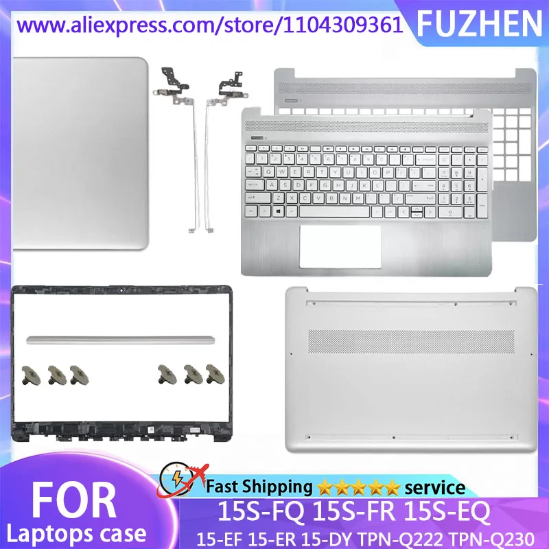 

New Case For 15-EF 15S-FQ 15S-FR 15S-EQ 15-ER 15-DY TPN-Q222 TPN-Q230 LCD back cover/front frame/palm pad keyboard/bottom cover