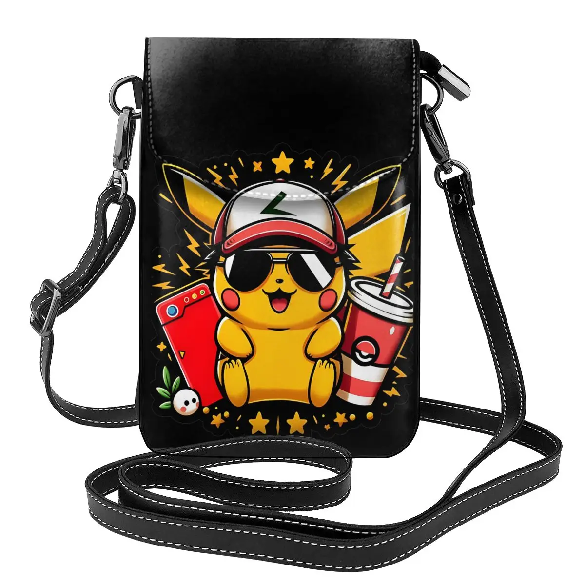 Cool Items Pokemon Pikachu Shoulder Bag Work Leather Women Bags Woman Fashion Stylish Purse