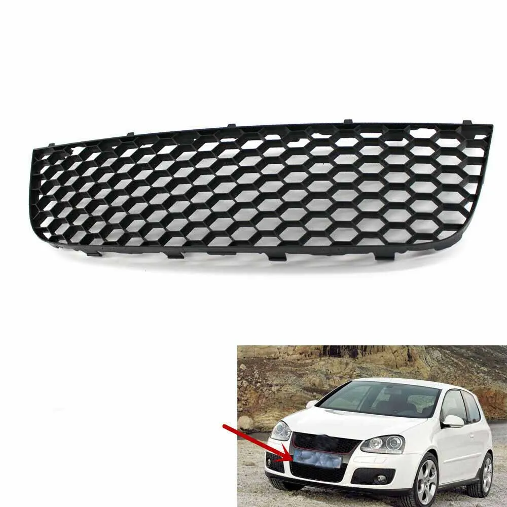 

1PCS Car Front Center lower Bumper Grille Grill for VW MK5 Golf GTI Gt Sport 06-2009 1K0 853 677 B