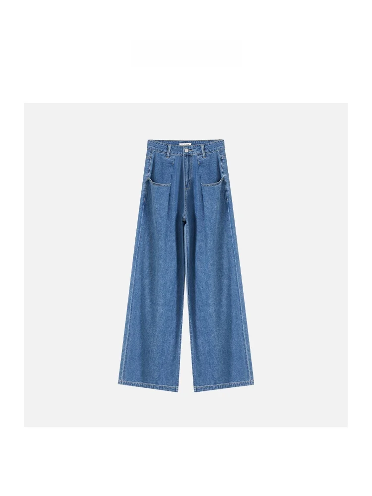 

JINGJING2024 Spring Summer Soft Comfortable Skin-friendly Jeans Women's Faion Casual Denim Pants Lightweight Flexible