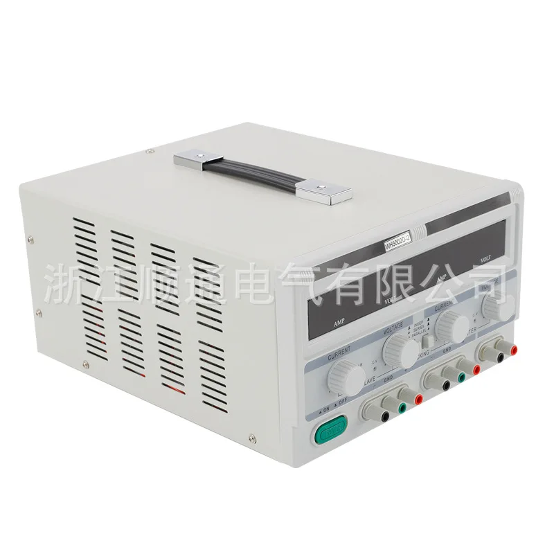 Four-digit display dual-channel regulated power supply: LED LCD display high-precision dual-channel DC regulated power supply