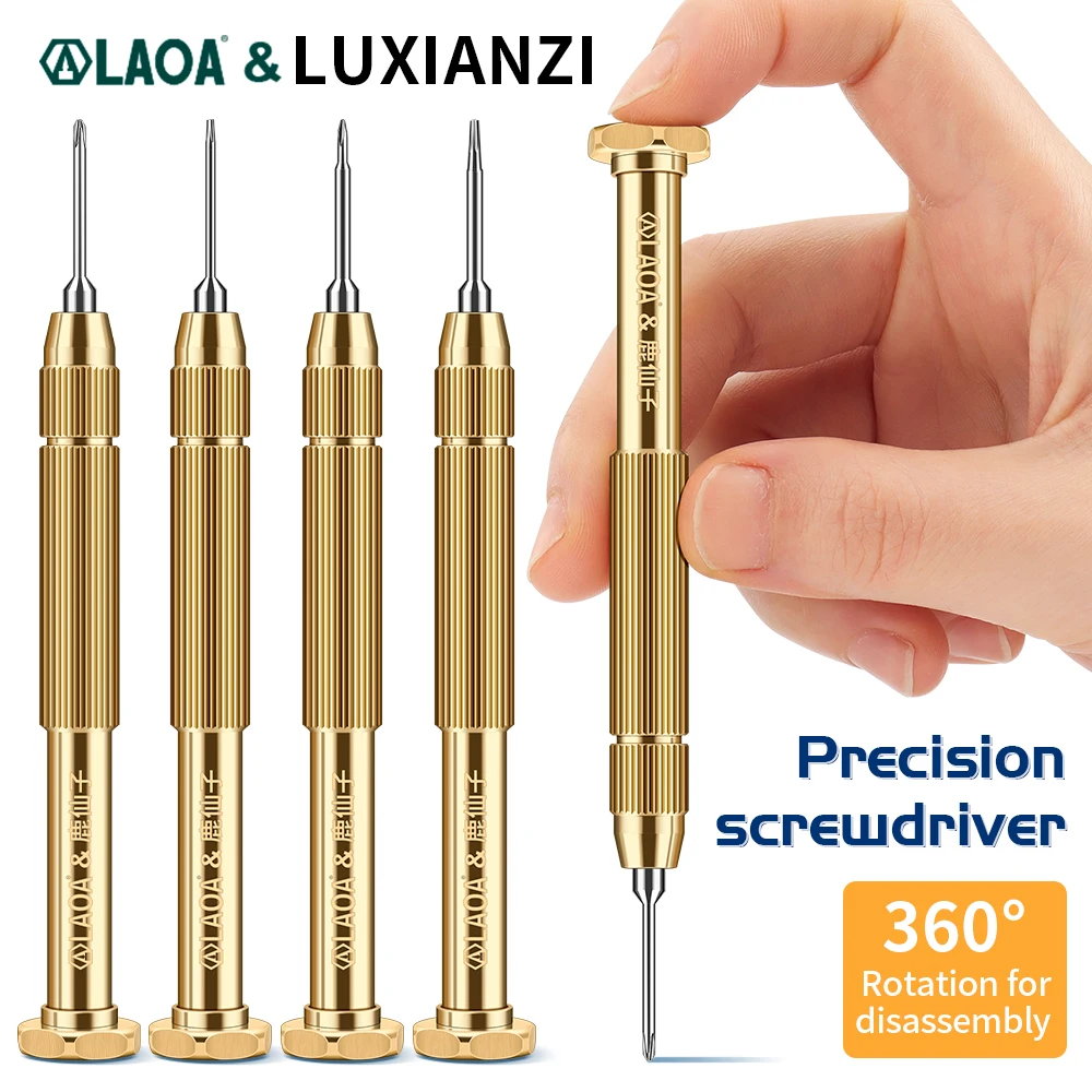 LAOA&LUXIANZI Precision Screwdriver Phillips Torx Pentalobe Magnetic Bit For Phone Notebook Glasses Repair Tools S2 Alloy Steel