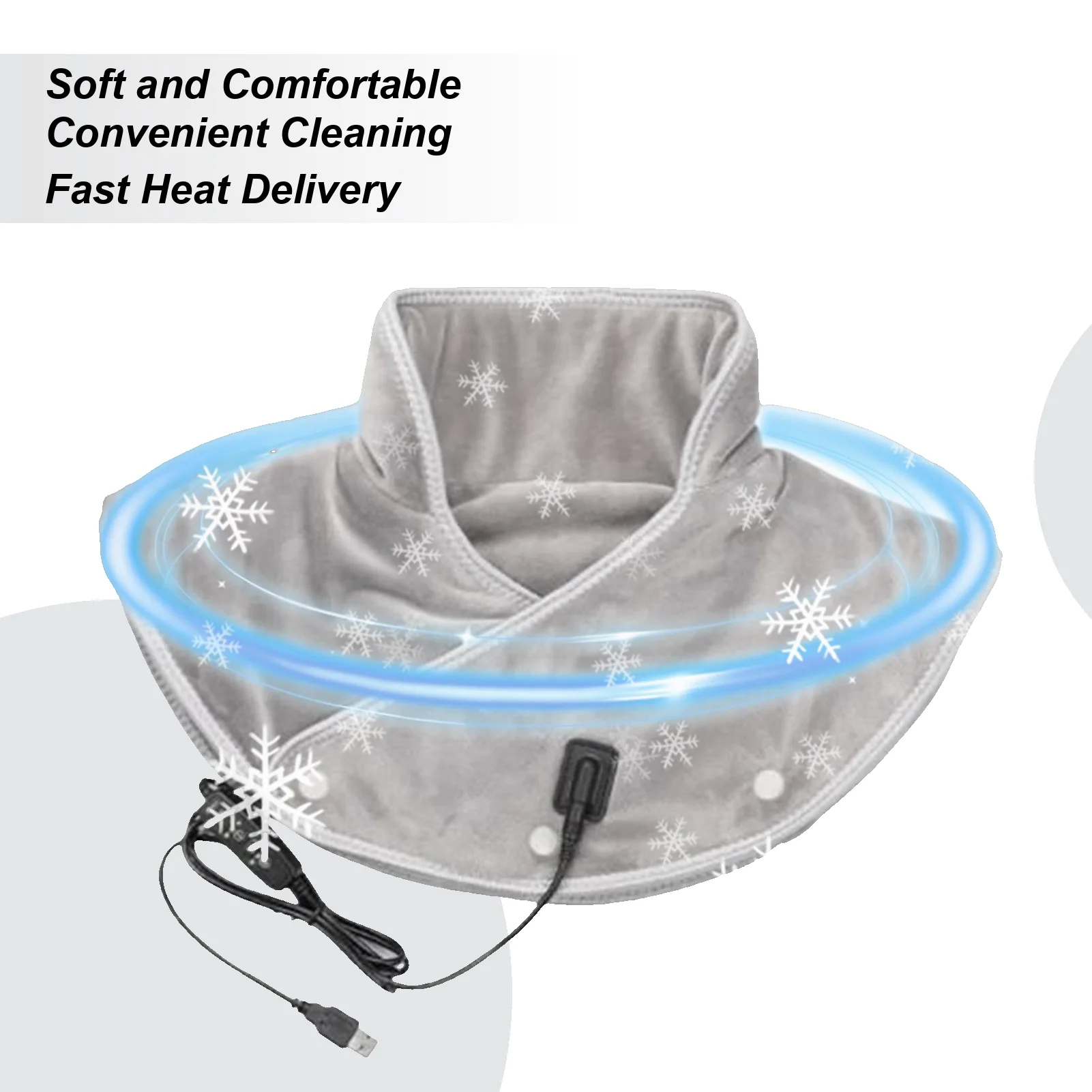 

Грелка для шеи и плеч, электрическая грелка для плеч с 3-мя настройками, портативная грелка для расслабления, медитации