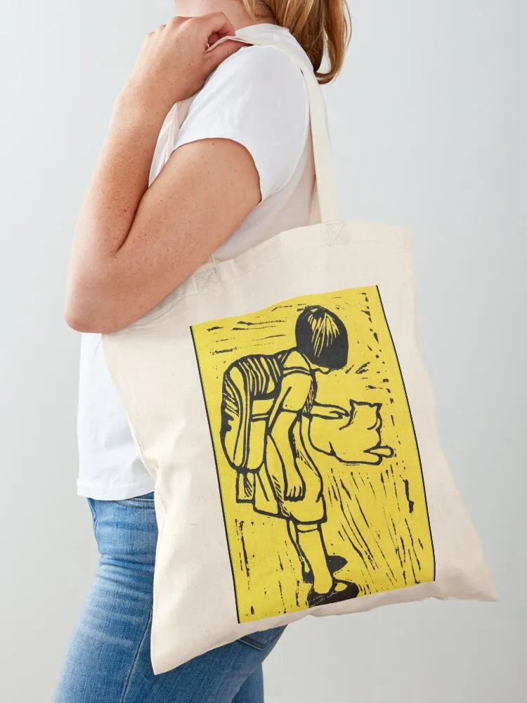 

On the Way to School Tote Bag shopper bags for women Eco bag shopper bag woman Women's shopper