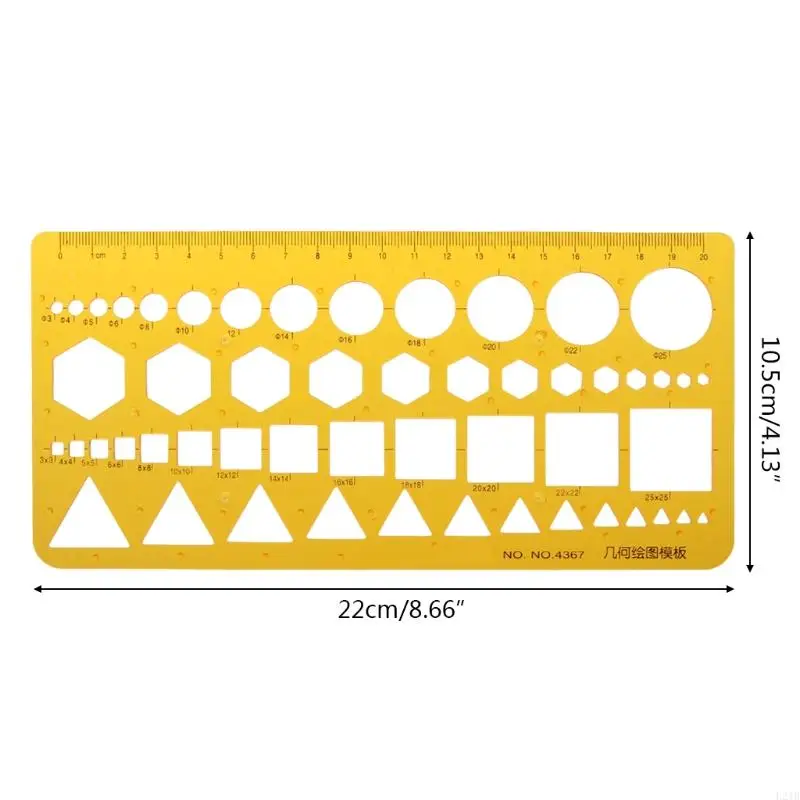 2025 New K Dircles Dircles Fancares for Triangle Heymetric Ruler Stency Stency