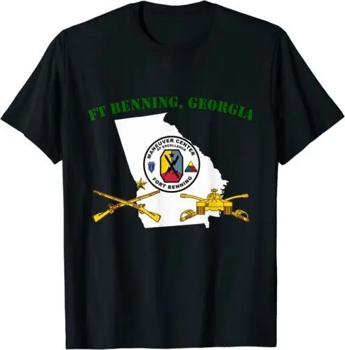 NEW LIMITED Fort Benning Georgia Army Base Military Post Columbus GA T-Shirt