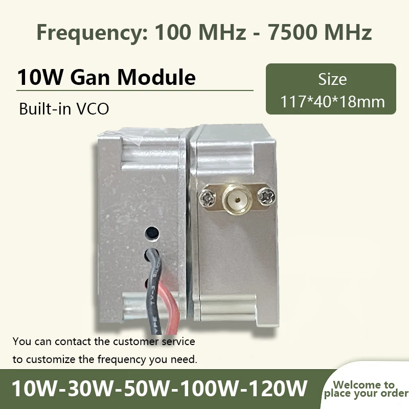 

Модуль 10WGan с циркулятором и встроенным VCO 100–200 МГц, 500–600 МГц, 700–800 МГц, 900–100 МГц, 6000–65000 МГц, 65–7000 МГц, 5,2 ГБ, 5,8 ГБ