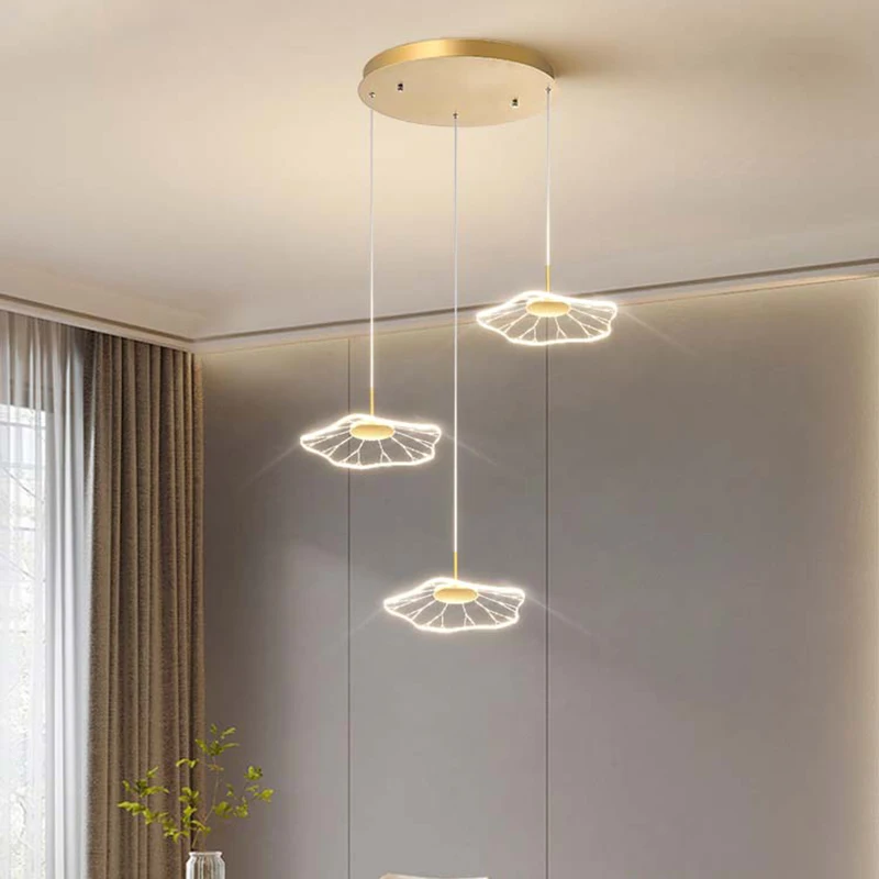 Lustre moderno para escada, luminária pendente para iluminação interna, lâmpada de teto suspensa, lustre led para sala de estar, iluminação interna