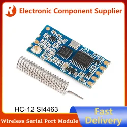 5Pcs Brand New HC-12 SI4463 433Mhz Wifi Wireless Serial Port Module HC12 1KM 1000m 433MHz Receiving and Transmitting Board PCB