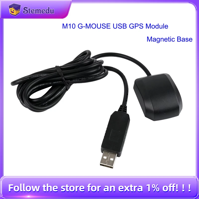 M 10 G-MOUSE GPS Module Flash CH340 USB to TTL GPS+Beidou+Galileo+QZSS Positioning Module for Car Boat Laptop Navigation M10