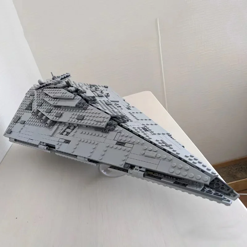 Juego de bloques de construcción modelo nave espacial gris, 1416 Uds., perfecto regalo de Navidad o cumpleaños para jóvenes