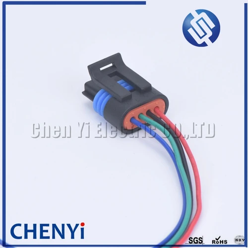 Imagen 2 del producto Conector de sensor de presión de entrada de coche hembra de 4 pines, conectores O2 de Sensor de oxígeno automático 1.2L D4F 12162190   Con arnés