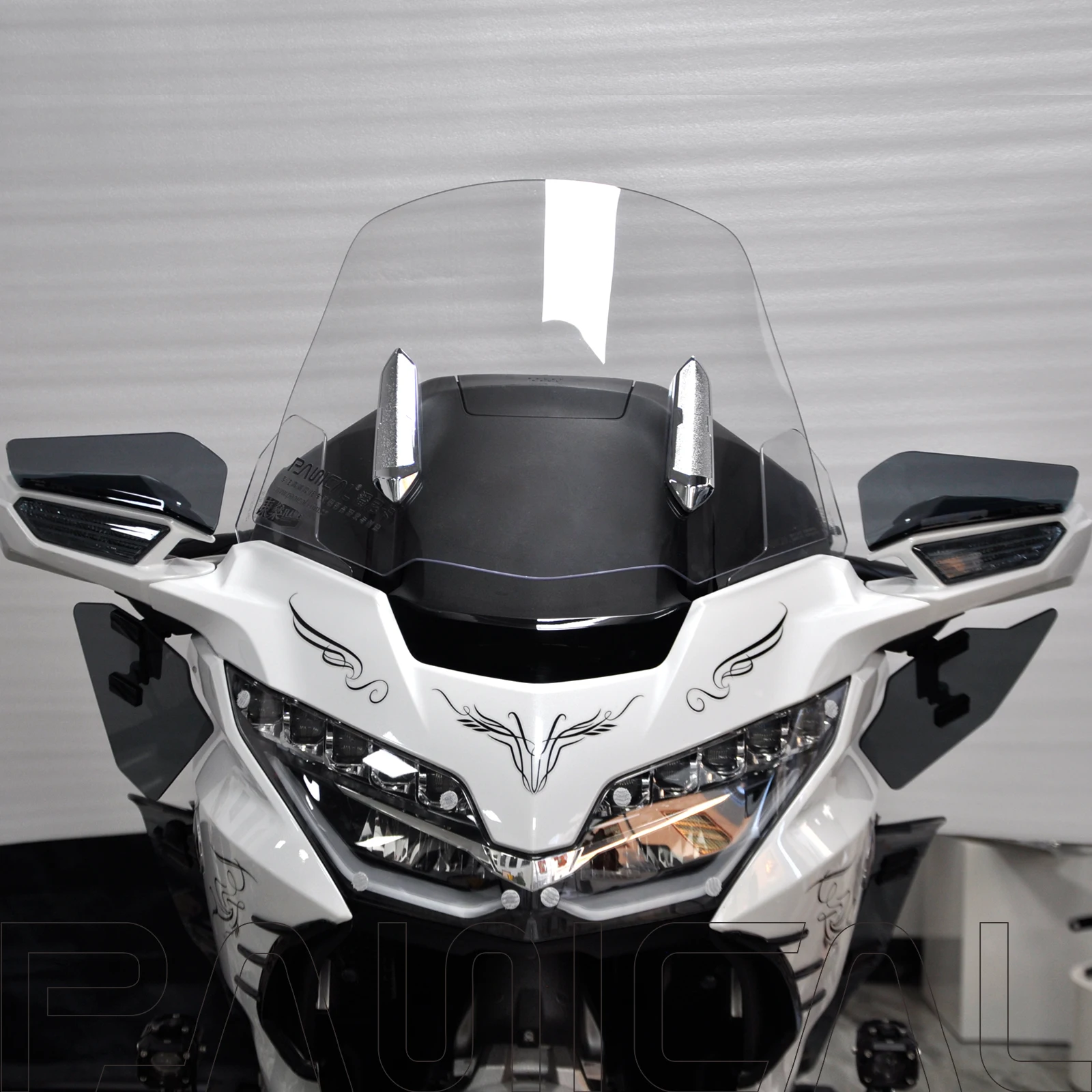 PANICAL Motorrad-Rückspiegel-Spoiler Luftabweiser für Honda GoldWing GL1800 DCT F6B 2018-2025 Windschutzscheiben-Zubehör – Detail 4