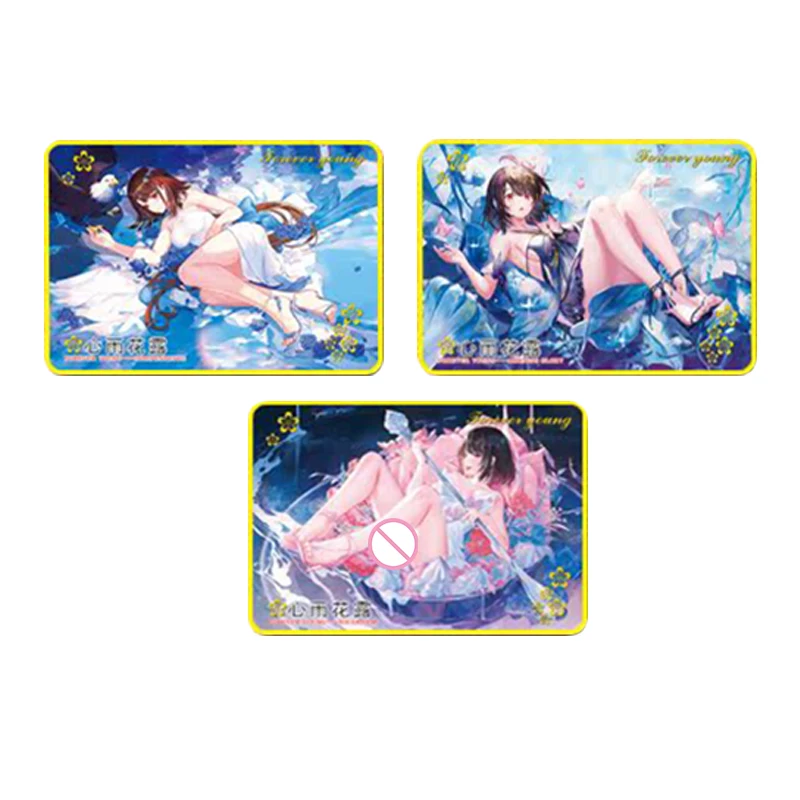 Diy Japanese Anime Goddess Storyazur Lane Blue Archive Flash Cards Collectible Cards Christmas Birthday Gifts Children's Toys
