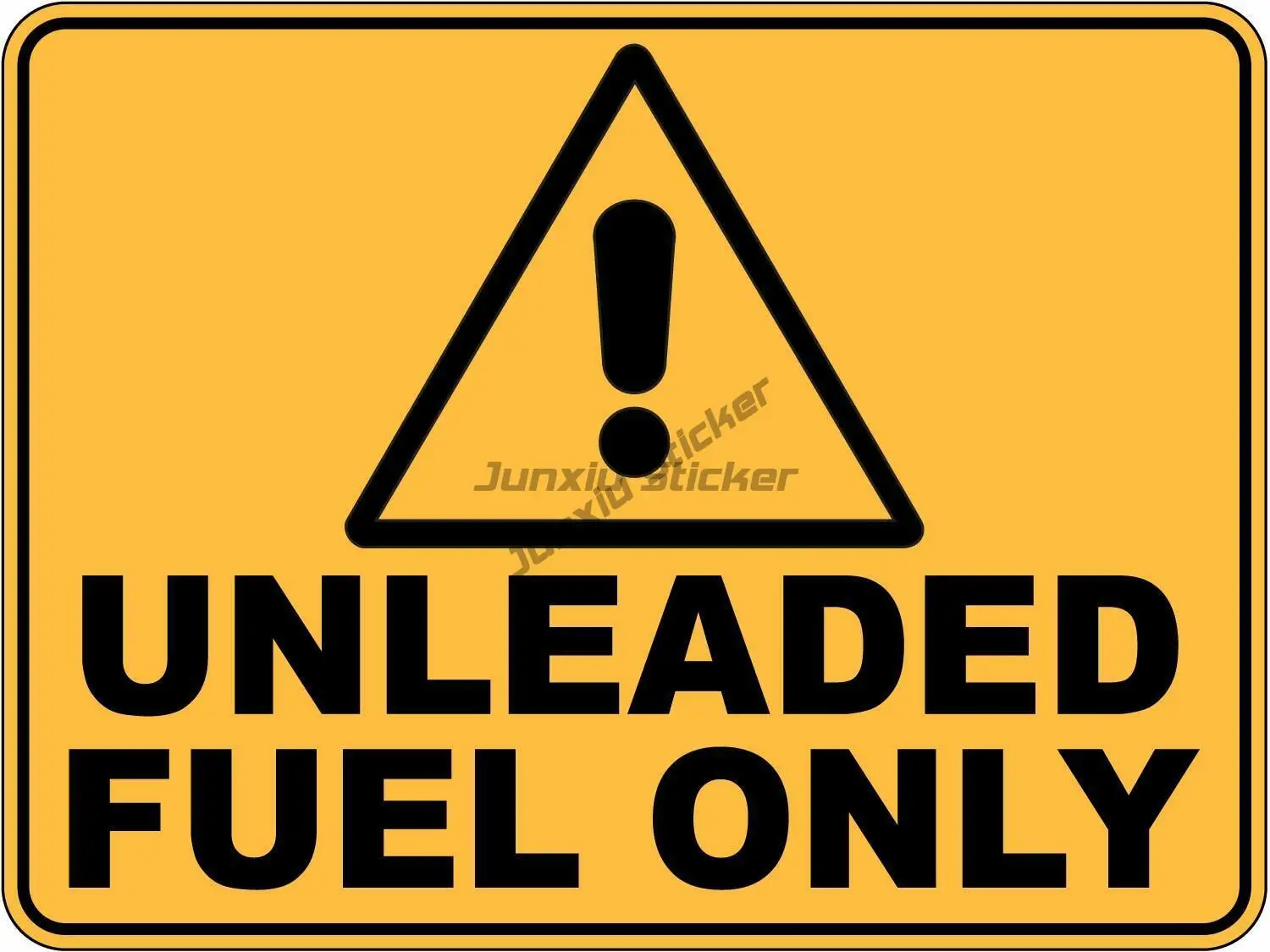 

Warning UNLEADED FUEL ONLY - Fuel Cap Caution Safety Sign Placard Sticker Decal OHS WHS Scratch-Proof Sunscreen