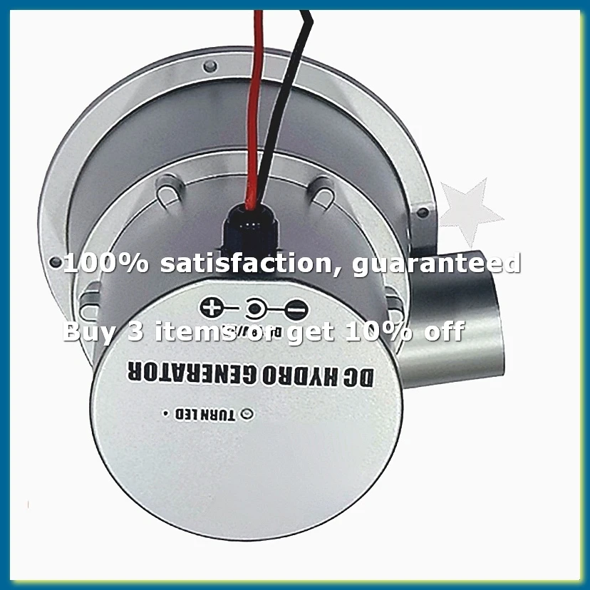 100W Water Turbine 18V Hydraulic Generator Outdoor Hydro Electric Generator DC Permanent Magnet Use for 12V Battery