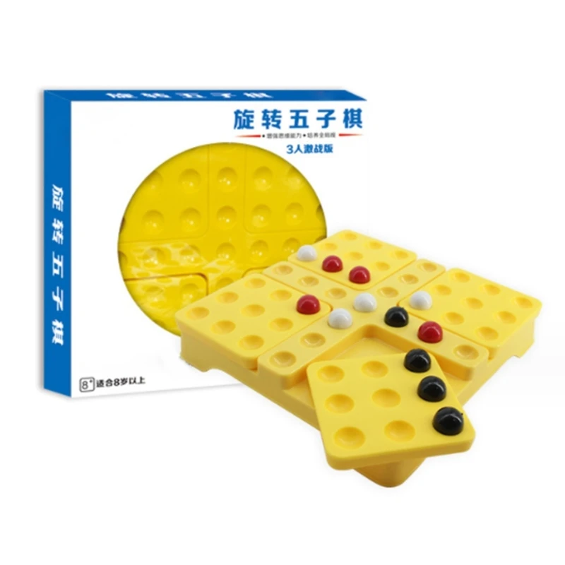 Portable Foldable Chess Set with Rotating Board for Family Entertainment and Intellectual Development