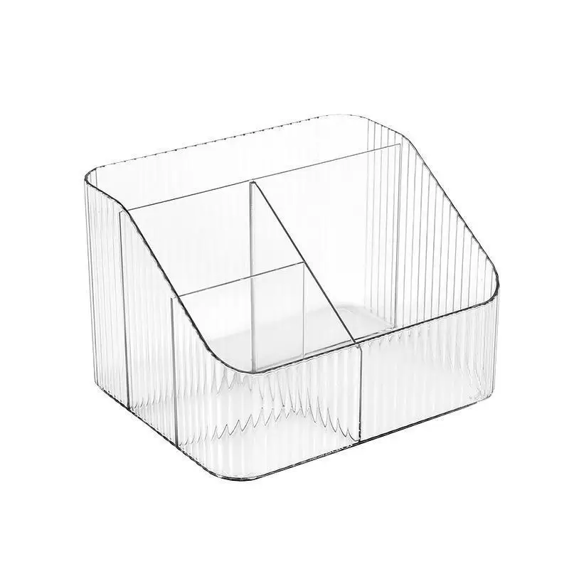 4 Lattice Clear New Makeup Storage Box Dormitory Finishing Plastic Shelf Cosmetics Skin Care Dressing Table Desktop Box