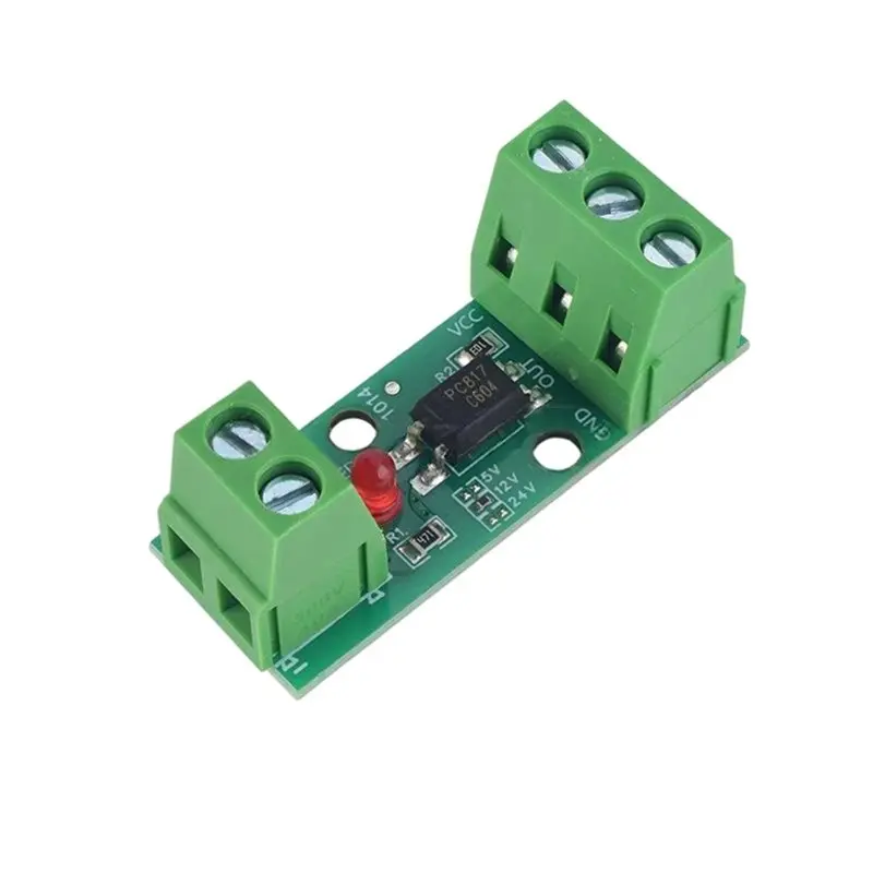 [B24B!】 PC817 3-5V 1 Channel Way Optocoupler Isolation Module 5Pcs 1 Channel Optocoupler Isolation Board PLC Drive Motor Board