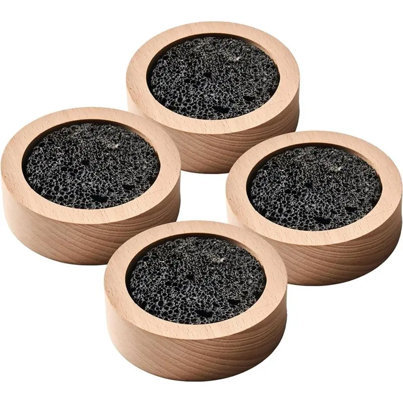 AEE6-4Pcs Indoor Aromatherapy Stones,Small Passive Lava Rock Diffuser For Essential Oils For Decorating At Desk,Office Or Car