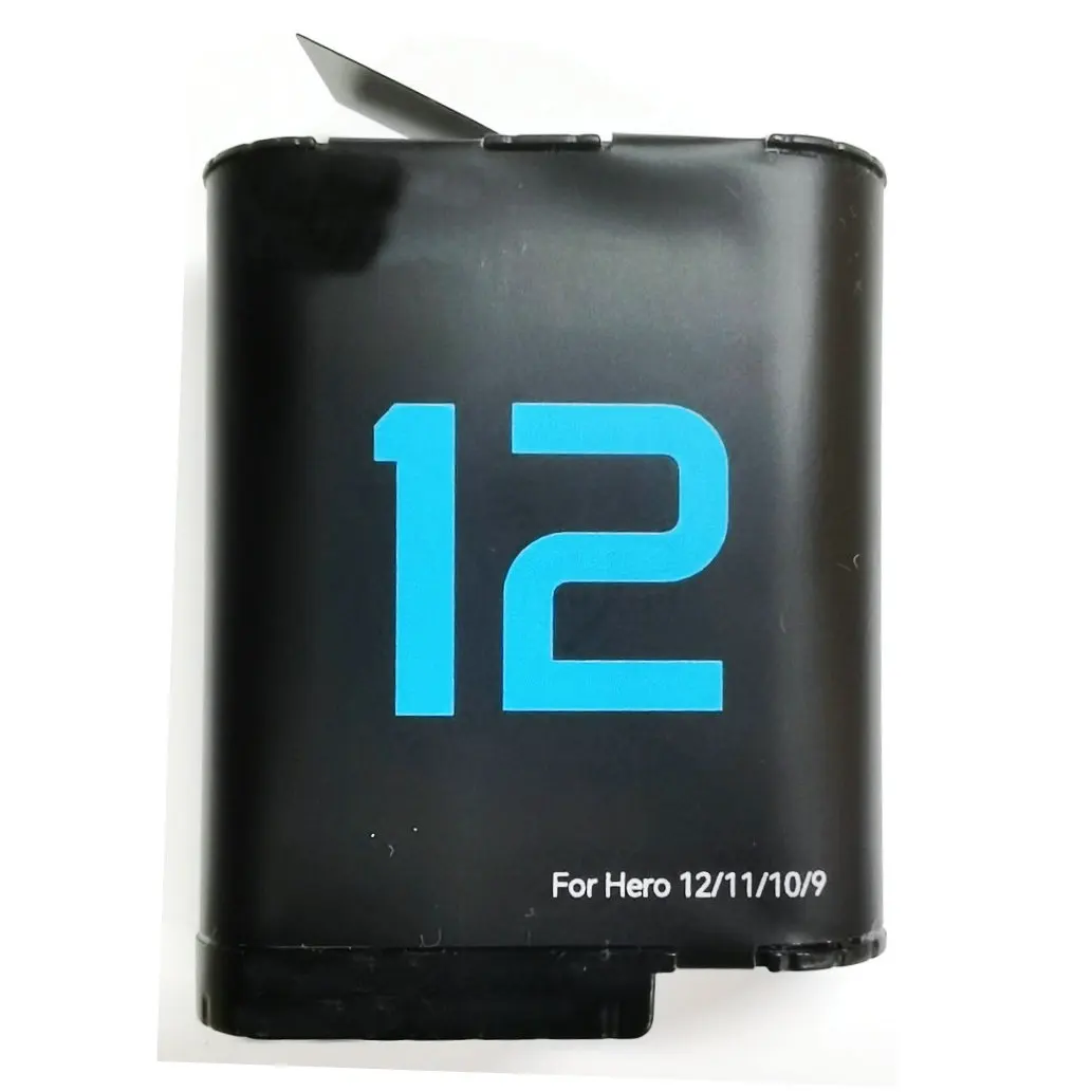 

2025 год, 3,85 В, 1720 мАч Telesin S0-ECB-02-TGP, сменный литий-ионный аккумулятор для Hero 12 11 10 9, черный, аксессуары для экшн-камеры