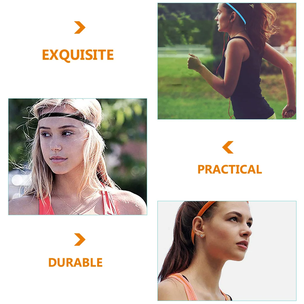 

6 Pcs Sports Headband Sweat Workout Headbands for Women's Hair Running Hairband Elastic Sweatband Belt