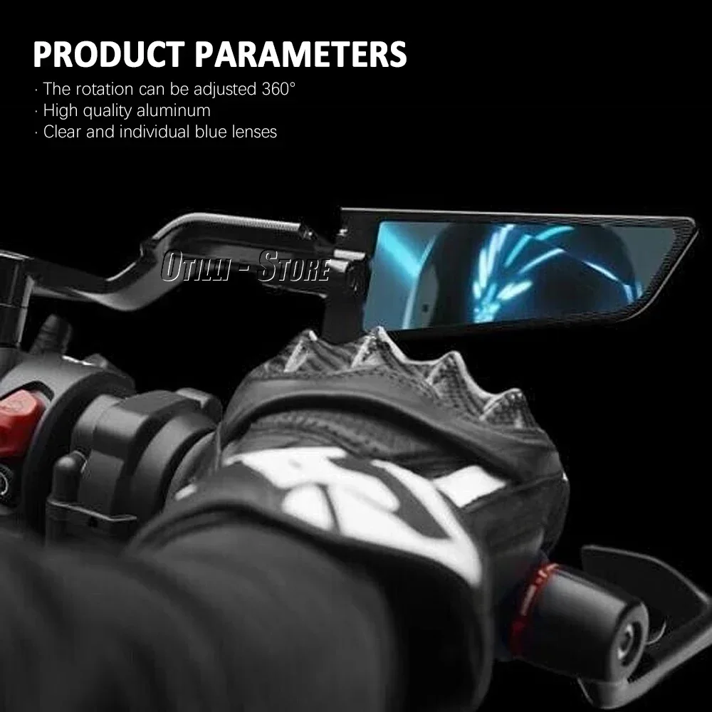 Motocicleta Stealth Espelho Sports Winglets Kit, espelhos ajustáveis para BMW M1000RR M 1000 RR M1000 RR 2020-2024, Novos acessórios